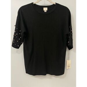 NWT a new day black sweater M